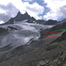 Einstiegsstelle und Gletscherverlauf 2004 und heute