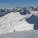 Blick vom Gipfel der Luegle zum Wannigrat, unserer Aufstiegsroute.