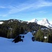 Blick über die Teicheneggalm zum Kaiserschild...