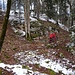 Rückmarsch unterhalb Gipfels Usserberg, Chutz zum Burgmätteli