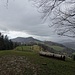 auf Schlosshöchi - eine Regenfront zieht heran