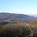 Táhlina, Blick zum Hradišťany (Radelstein Berg) mit seinen unscheinbaren Trabanten Velký obr und Skalka