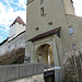 Ankunft beim Schloss Burgdorf. 