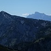Blick zum Berchtesgadener Hochthron, dahinter baut sich der Hochkalter auf.