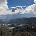 herrlicher Ausblick (über unser Aufstiegsgelände) ins Mittelland
