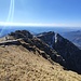 La larghissima "cresta" che porta in cima