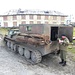 Sergej mit seinem Panzer
