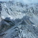 Abstieg auf dem Gipfelgrat, Blick zu Alperschällilücke und Grauhörner
