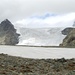 La crepacciata del ghiacciaio Fellaria con a sinistra il Sasso Rosso 3.482m