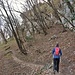 Sul tratto che precede il bivio per la Normale al Poncione.