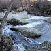 nach den Regenfällen im Dezember hat der rio Manzanares viel Wasser