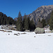 Die beiden Hütten auf der Alp de Lagh