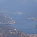 Lago di Lugano e in basso Porto Ceresio.
