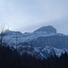 Das Tagesziel Piz la Mazza von Ausserferrera gesehen.