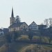 gezoomter Blick auf die Kirche von Rüdlingen