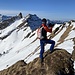 Auf dem Grappenhorn. Interessante Linien am Schafberg lassen wir für heute auf der Seite.