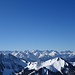 Im Süden zeigen sich die Alpen von ihrer schönsten Seite