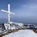 ... Ankunft beim Gipfelkreuz (der Gipfelbuchbehälter fehlt)