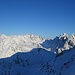 Blick zu Bergen der Silvretta