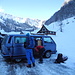 Start vom Parkplatz Weglosen (10Fr. für Skitourengeher)