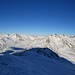 Blick vom Piz Alv in östliche Richtung: ein wahres Skitourenparadies!