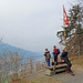 Beim Aussichtspunkt im Härzliwald.