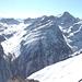 Blick zum Piz Ot und seinen Trabanten; links die zwei am Vortag bestiegenen Gipfel
