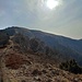 ultimo tratto di salita, frontalmente il Monte Lema, a destra il Moncucco