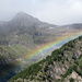 Regenbogen beim Aufstieg von Cusie zur Capanna Quarnei
