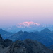 Sonnenaufgang II - Monte Rosa Massiv im Morgenlicht.