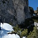 im Schnee und im sicheren Gelände