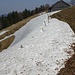 Noch liegt Schnee auf der Nordseite von Hinteres Eggli