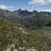 panorama sulla valle Grosina: Cima Viola,lacuspide con il ghiacciaio a sinistra