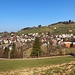 Blick zurück aufs Dorfzentrum Gais