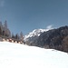Die eigentliche Skiroute geht etwas unterhalb der Alp Pülschezza vorbei, aber ich folge Skispuren hierher.