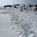 Links der Lawinenbahn geht es aufwärts.