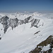Blick über den Fieschergletscher zu Fiescherhorn, Jungfrau, Mönch