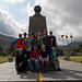 Am Äquatordenkmal mit dem ursprünglich ausgemessenen Äquator (tatsächlich ca. 200m weiter)