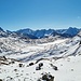 Berninapass und der zugeschneite Lago Bianco