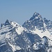 Piz Plavna Dadaint und Piz Plattas Südgipfel im Zoom