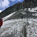 der Zustand des Glocknerleitl in der mittäglichen Sonne ist eher unansehnlich