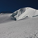 der markante Eisbuckel auf dem Gipfelplateau, so sieht er also aus der Nähe aus