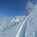 Die Skitour aufs Firsthöreli ist eigentlich nie schwierig, nur am Gipfelgrat befindet man sich ganz kurz in möglichem Absturzgelände.