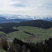Falkenfluh - Schafegg Höhenzug vor den Berner Alpen