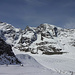 Wenig Schnee auf dem unteren Vadret Pers und Morteratsch