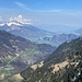 Blick gen Norden ins Rheintal mit Gonzen und der Alvier-Gruppe
