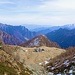 Alpe d' Albezzona (1900 Meter) von oben gesehen.