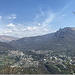 Der blick auf Denti della Vecchia und im Hintergrund Monte Bar