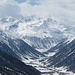 Zoomaufnahme südwestwärts; Monte Vago bietet auch eine schöne Skitour.