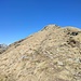 sentiero sull'ampia cresta che porta al Monte Tovo